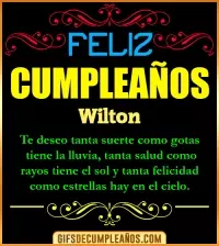 GIF Frases de Cumpleaños Wilton